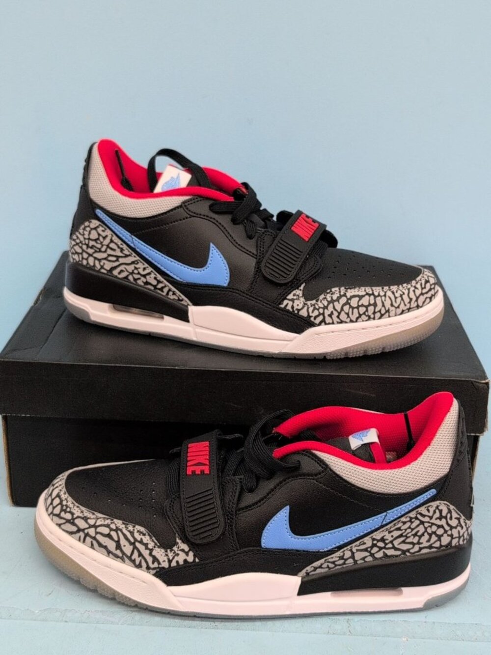 Nike Air Jordan Legacy 312 Low Chicago Flag Shoes Men US 9.5 Blue Red CD7069-004